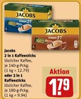 2 in 1 Kaffeesticks oder 3 in 1 Kaffeesticks im Angebot bei REWE in Weimar 2 in 1 Kaffeesticks oder 3 in 1 Kaffeesticks Angebote von Jacobs bei REWE Weimar für 1,79 €