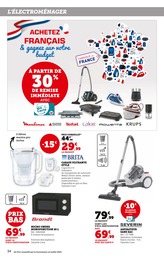 Prix et réduction Electroménager dans le prospectus Super U en cours Offre Electroménager dans le catalogue Super U du moment à la page 34