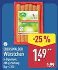 Würstchen von Eberswalder für 1,49 € bei ALDI Nord im Angebot Würstchen von Eberswalder im aktuellen ALDI Nord Prospekt