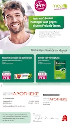 mea - meine apotheke Prospekt für Senden mit 4 Seiten mea - meine apotheke Prospekt für Senden: "Unsere August-Angebote", 4 Seiten, 01.08.2026 - 31.08.2026