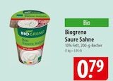 Biogreno Saure Sahne Angebote bei famila Nordost Neumünster für 0,79 €