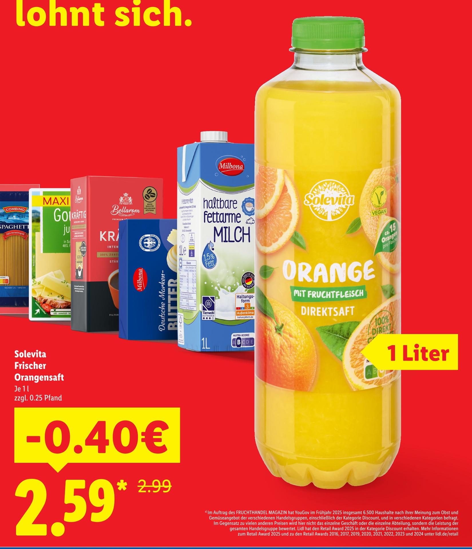 Frischer Orangensaft