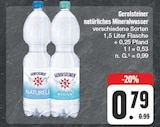 natürliches Mineralwasser Angebote von Gerolsteiner bei EDEKA Suhl für 0,79 €