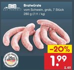 Bratwürste Angebote von Gut Ponholz bei Netto Marken-Discount Göppingen für 1,99 €