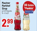 Sirup im Angebot bei Trinkgut in Rosenheim Sirup Angebote von Mautner Markhof bei Trinkgut Rosenheim für 2,99 €