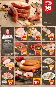 Mettwurst im aktuellen REWE Prospekt (Köln) Mettwurst im REWE Prospekt "Dein Markt" mit 34 Seiten (Köln)