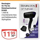 On The Go Reisehaartrockner D2400 im Angebot bei GLOBUS in Erfurt On The Go Reisehaartrockner D2400 Angebote von Remington bei GLOBUS Erfurt für 11,99 €