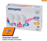 Ampoules LED E27 - ENERGETIC en promo chez Action Le Havre à 0,99 €