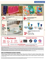 Promos Vaisselle dans le catalogue "DESTINATION SOLEIL" de Auchan Hypermarché Vaisselle en promo dans le catalogue Auchan Hypermarché à la page 27