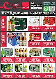 Nuck Getränke Prospekt für Niesky mit 2 Seiten Nuck Getränke Prospekt für Niesky: "DIE GETRÄNKEKÖNNER", 2 Seiten, 06.07.2026 - 18.07.2026