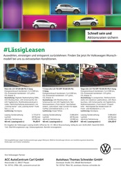 Aktueller Volkswagen Werkstatt & Auto Prospekt in Greiz und Umgebung, "#LässigLeasen" mit 2 Seiten, 01.02.2025 - 14.02.2025