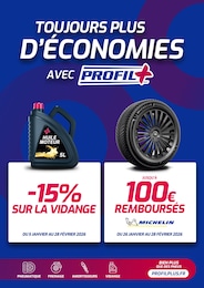 Catalogue Garages & Automobile de Profil Plus à Brive-la-Gaillarde Prospectus Profil Plus à Brive-la-Gaillarde, "TOUJOURS PLUS D'ÉCONOMIES AVEC PROFIL+", 1 page, 26/01/2026 - 28/02/2026