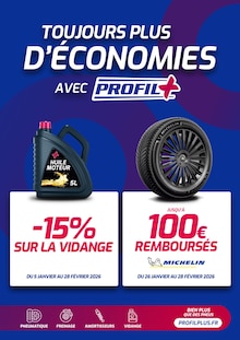 Catalogue Profil Plus de la semaine "TOUJOURS PLUS D'ÉCONOMIES AVEC PROFIL+" avec 1 page, valide du 26/01/2026 au 28/02/2026 pour La Vespière et alentours Prospectus Profil Plus de la semaine "TOUJOURS PLUS D'ÉCONOMIES AVEC PROFIL+" avec 1 page, valide du 26/01/2026 au 28/02/2026 pour La Vespière et alentours
