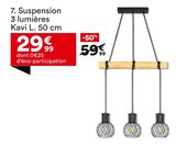 Suspension 3 lumières - KAVI - But Suspension 3 lumières - KAVI à 29,99 € dans le catalogue But