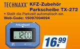 KFZ-Zubehör Parkscheibe TX-272 im Angebot bei expert in Göppingen KFZ-Zubehör Parkscheibe TX-272 Angebote von Technaxx bei expert Göppingen für 16,99 €