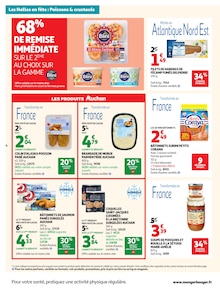 Promotion Poisson dans le prospectus Auchan Supermarché, valable du 03/03/2026 au 07/03/2026 Promo Poisson dans le catalogue Auchan Supermarché du moment à la page 4