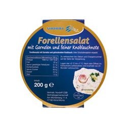Forellensalat mit Garnelen