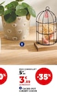 Cache-pot ciment coeur en promo à 3,89 € chez Hyper U Cache-pot ciment coeur dans le catalogue Hyper U