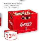 Original von Budweiser Budvar im aktuellen GLOBUS Prospekt
