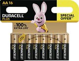 Lot de 16 piles PLUS AA - DURACELL en promo chez Géant Casino Lot de 16 piles PLUS AA - DURACELL dans le catalogue Géant Casino