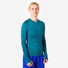 Damen/Herren Funktionsshirt langarm seamless ‒ Keepdry schwarz bei Decathlon im Unterföhring Prospekt für 17,99 €