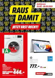 MediaMarkt Saturn Prospekt: "RAUS DAMIT - JETZT ERST RECHT!", 4 Seiten, 25.09.2025 - 30.09.2025