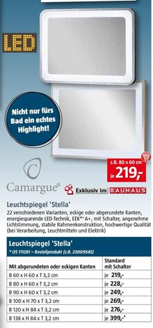 Leuchtspiegel 'Stella' bei BAUHAUS in Castrop-Rauxel Leuchtspiegel 'Stella' im Angebot bei BAUHAUS Castrop-Rauxel
