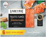 Truite fumée - LABEYRIE en promo à 7,99 € chez Supermarchés Match Truite fumée - LABEYRIE dans le catalogue Supermarchés Match