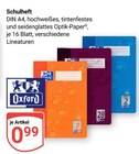 Schulheft im Angebot bei GLOBUS in Krefeld Schulheft Angebote von Oxford bei GLOBUS Krefeld für 0,99 €