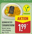 Linsencreme von Wonnemeyer für 1,99 € bei ALDI Nord im Angebot Linsencreme von Wonnemeyer im aktuellen ALDI Nord Prospekt