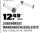 OBI Langen - Zubehörset Wandabschlussleiste Angebot im Prospekt Zubehörset Wandabschlussleiste bei OBI im Langen Prospekt für 12,49 €