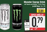 Energy Drink Ultra von Monster für 0,79 € bei EDEKA im Angebot Energy Drink Ultra von Monster im aktuellen EDEKA Prospekt