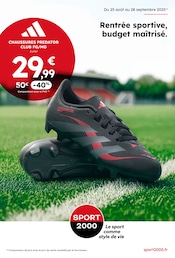 Catalogue Magasins de Sport Sport 2000 en cours à Tourville-la-Rivière et alentours, "Rentrée sportive, budget maîtrisé.", 5 pages, 25/08/2025 - 28/09/2025