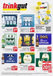 Trinkgut Prospekt für Oppenheim mit 6 Seiten Trinkgut Prospekt "Aktuelle Angebote" für Oppenheim, 6 Seiten, 21.09.2026 - 26.09.2026