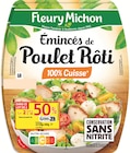 Émincés de poulet rôti - Fleury Michon - Supermarchés Match à Lille Émincés de poulet rôti - Fleury Michon en promo chez Supermarchés Match Lille à 6,31 €