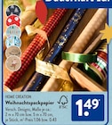 Weihnachtspackpapier von HOME CREATION für 1,49 € bei ALDI SÜD im Angebot Weihnachtspackpapier von HOME CREATION im aktuellen ALDI SÜD Prospekt