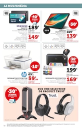 Prix et réduction Tablette Samsung dans le prospectus Super U en cours Offre Tablette Samsung dans le catalogue Super U du moment à la page 12