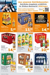 Bier Angebot im aktuellen Globus-Baumarkt Prospekt auf Seite 17