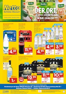 Krombacher im Netto Marken-Discount Prospekt "DER ORT, AN DEM DU IMMER AUSGEZEICHNETE PREISE FINDEST." mit 2 Seiten (Brandenburg (Havel))