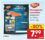 Aktuelles Norwegische Lachsfilets Angebot bei Netto Marken-Discount in Braunschweig ab 7,99 €