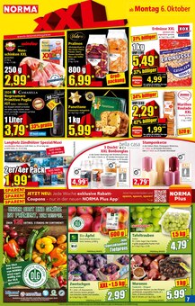 Norma Prospekt der aktuellen Woche, gĂŒltig von 06.10.2025 bis 11.10.2025 Aktueller Norma Prospekt "Mehr fĂŒrs Geld" mit 18 Seiten