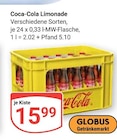 Aktuelles Coca-Cola Limonade Angebot bei GLOBUS in Nettetal ab 15,99 €