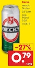 Bier Angebote von Becks bei Netto Marken-Discount Nordhorn für 0,79 €