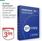 Kopierpapier im Angebot bei GLOBUS in Amberg Kopierpapier Angebote von Go Copy bei GLOBUS Amberg für 3,99 €