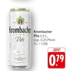 Pils Angebote von Krombacher bei E center Neustadt für 0,79 €