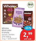 Müsli von Wholey im aktuellen budni Prospekt