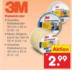 Gewebe-Klebebänder von 3M für 2,99 € bei Netto Marken-Discount im Angebot Gewebe-Klebebänder von 3M im aktuellen Netto Marken-Discount Prospekt