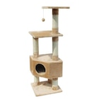 Arbre à chat avec panier et griffoir coloris beige Eco Loonaa classic - 135 cm - EBI dans le catalogue Botanic