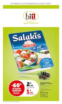 Prospectus Bi1 de la semaine "bi1 supermarché" avec 1 pages, valide du 12/08/2025 au 24/08/2025 pour Lurcy-Lévis et alentours