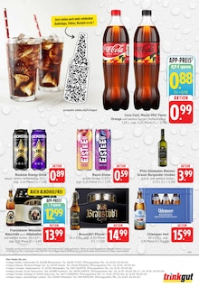 Coca Cola im aktuellen Trinkgut Prospekt (Dreieich) Coca Cola im Trinkgut Prospekt "Aktuelle Angebote" mit 8 Seiten (Dreieich)